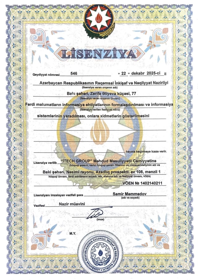 Fərdi məlumatların qorunması lisenziyası