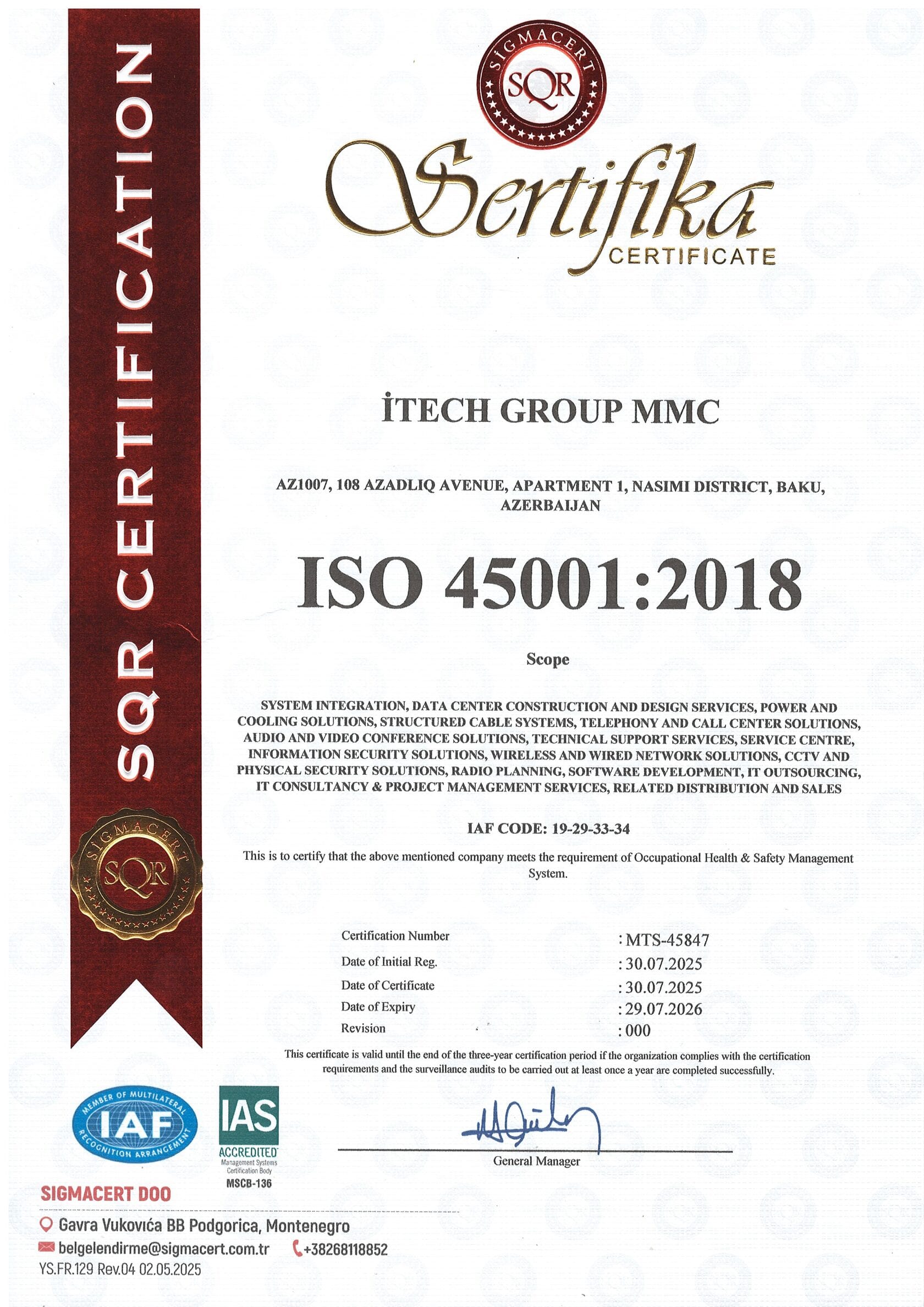 ISO 45001:2018