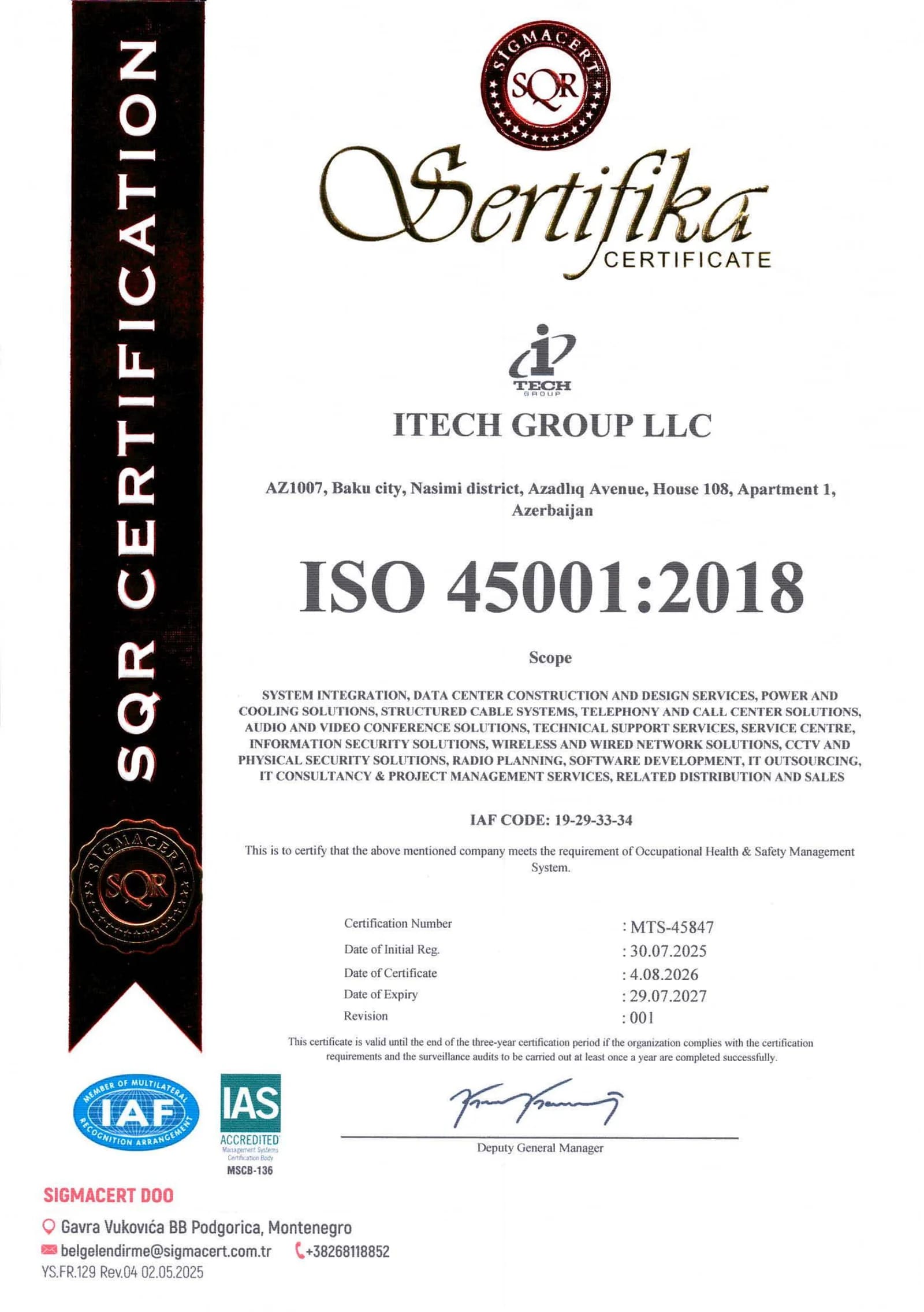ISO 45001:2018